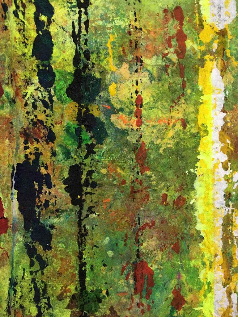 Original Abstract Expressionism Abstract Painting by Aatmica Ojha