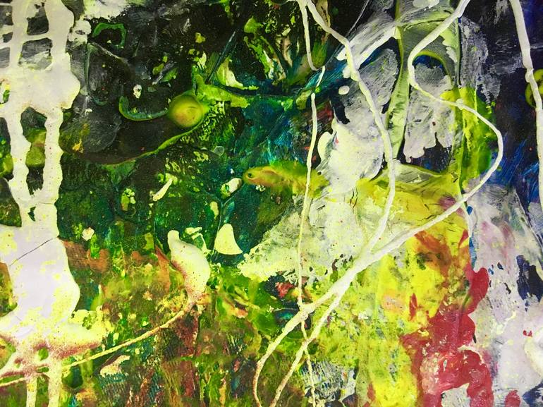 Original Abstract Expressionism Abstract Painting by Aatmica Ojha