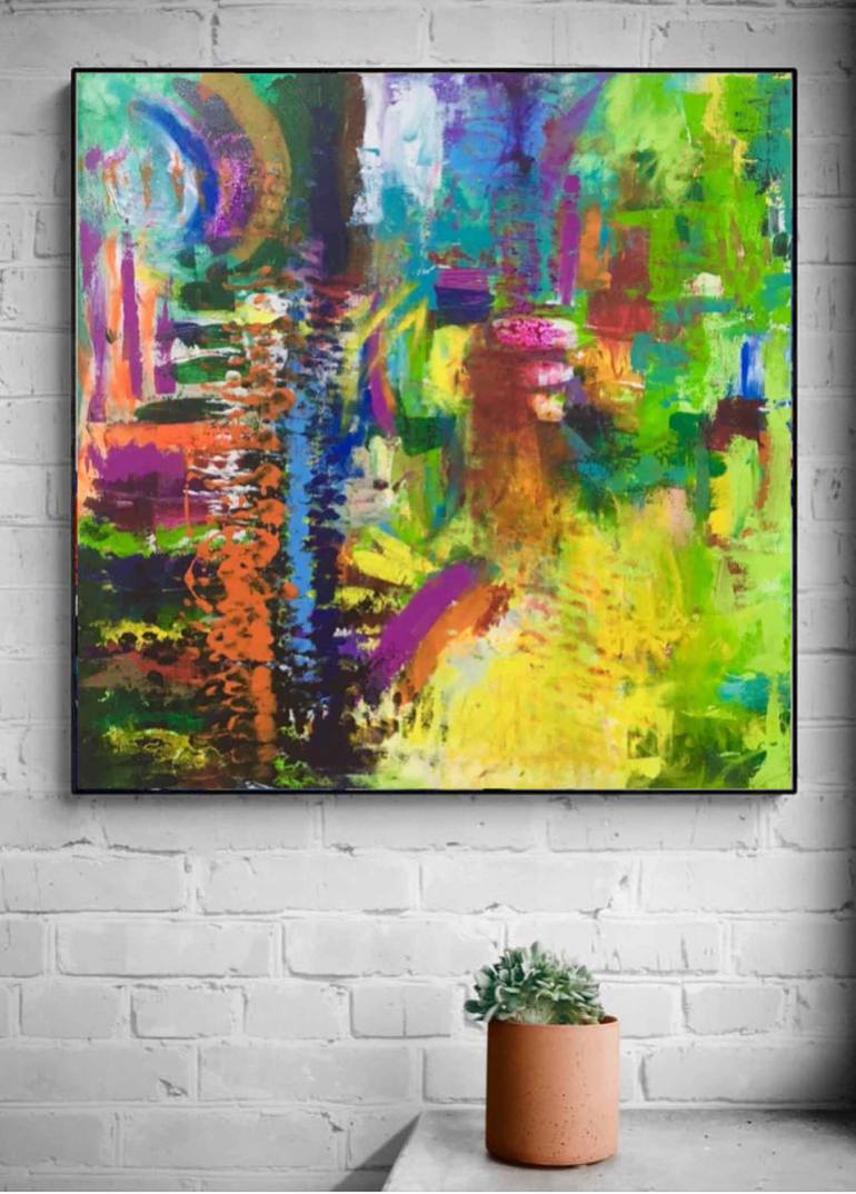 Original Conceptual Abstract Painting by Aatmica Ojha