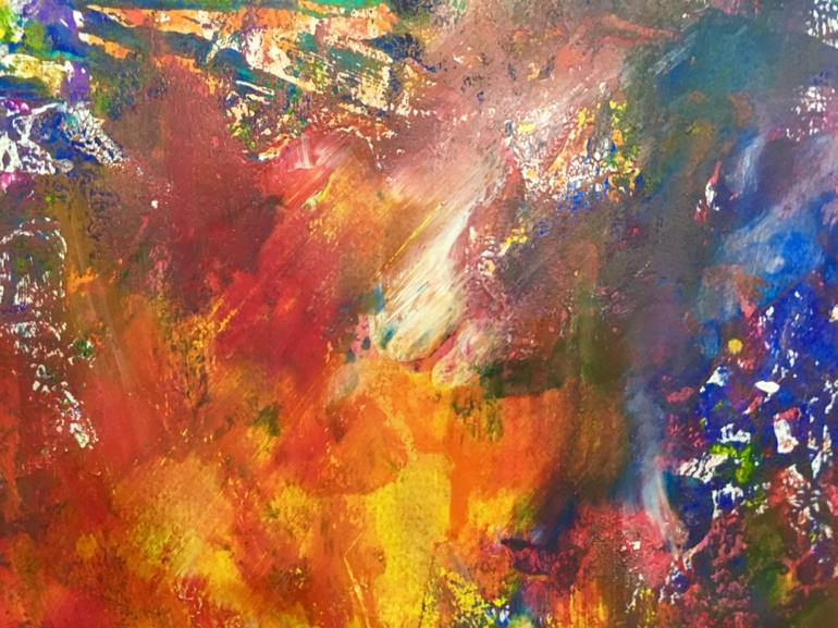 Original Abstract Expressionism Abstract Painting by Aatmica Ojha