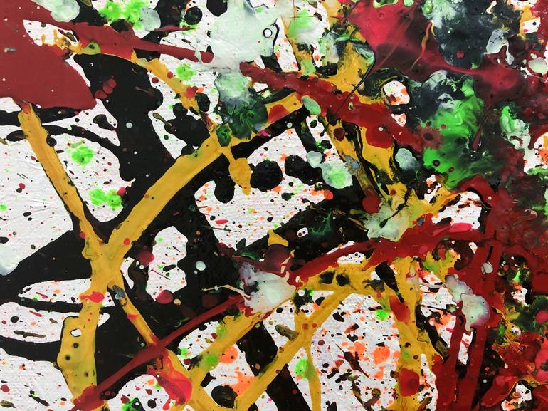 Original Abstract Expressionism Abstract Painting by Aatmica Ojha