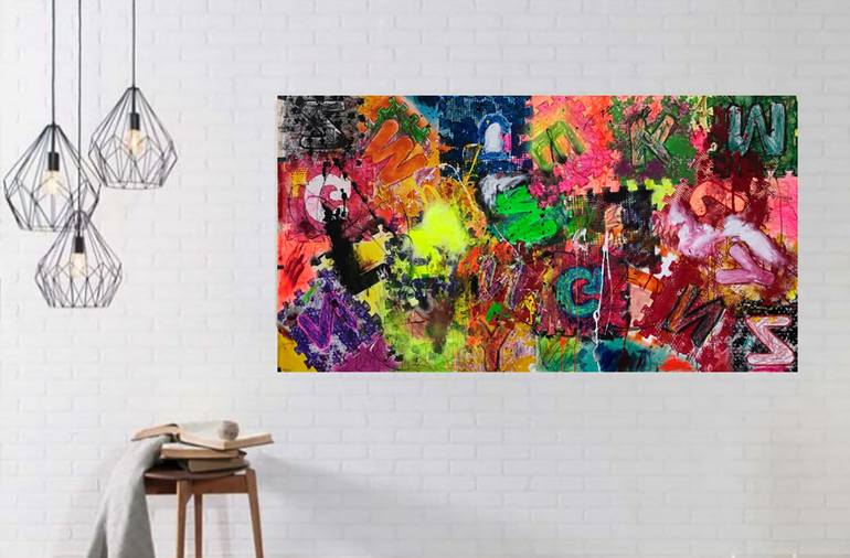 Original Abstract Painting by Aatmica Ojha