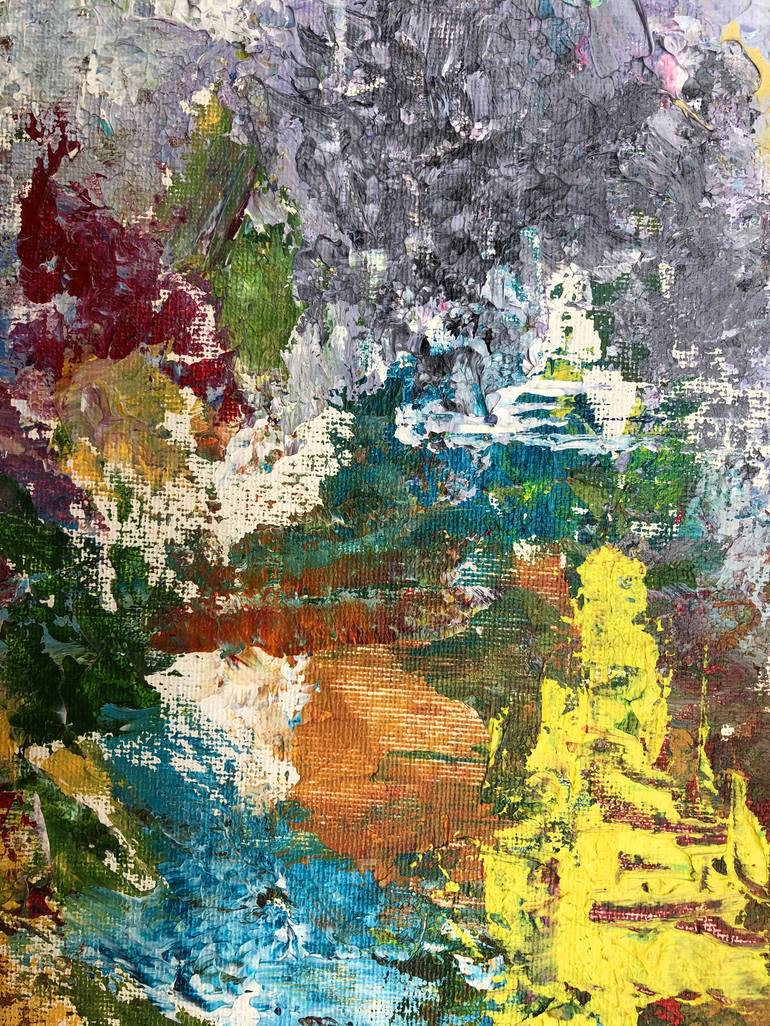 Original Abstract Expressionism Abstract Painting by Aatmica Ojha