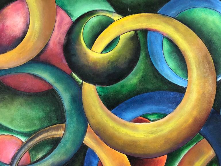 Original Abstract Expressionism Abstract Painting by Aatmica Ojha