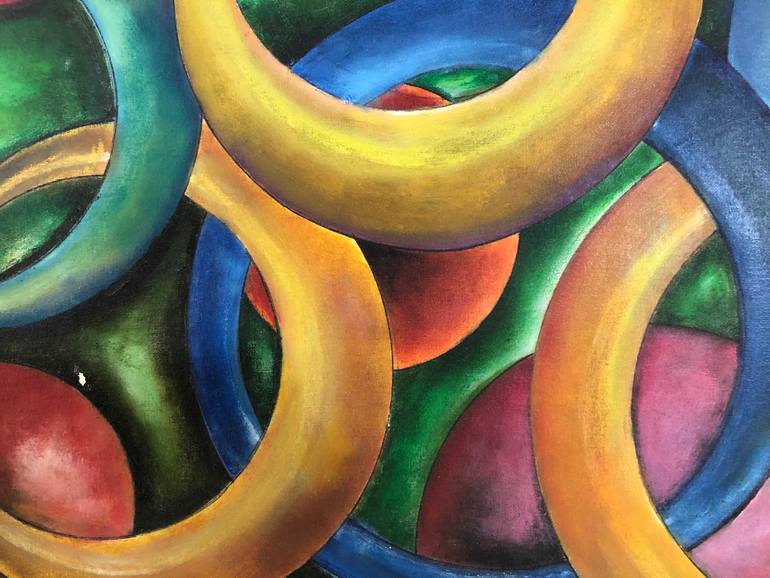 Original Abstract Expressionism Abstract Painting by Aatmica Ojha