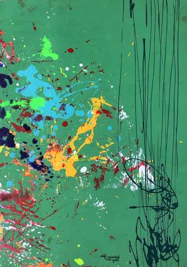 Original Abstract Expressionism Abstract Digital by Aatmica Ojha