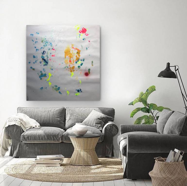Original Fine Art Abstract Painting by Aatmica Ojha