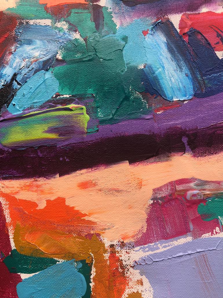 Original Abstract Expressionism Abstract Painting by Aatmica Ojha