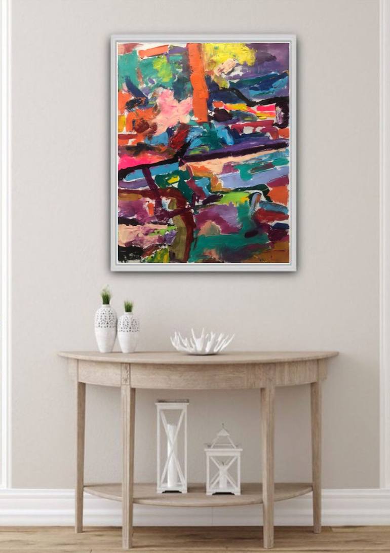 Original Abstract Expressionism Abstract Painting by Aatmica Ojha