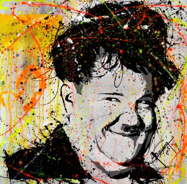 Original Abstract Expressionism Pop Culture/Celebrity Paintings by Pedro Fonseca