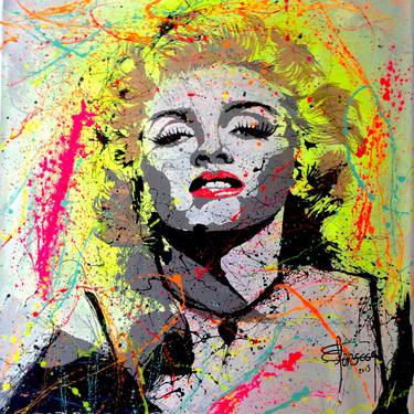 Original Abstract Expressionism Pop Culture/Celebrity Paintings by Pedro Fonseca