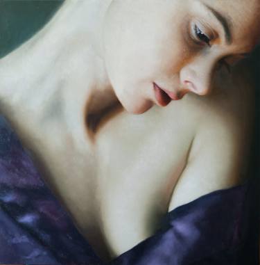 Print of Photorealism Women Paintings by Karen Wong