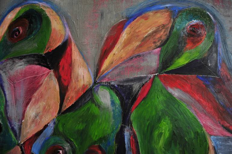 Original Abstract Expressionism Abstract Painting by Volodymyr Beliakovych