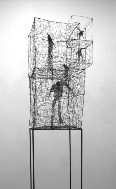Original Abstract Expressionism People Sculpture by Barbara Licha