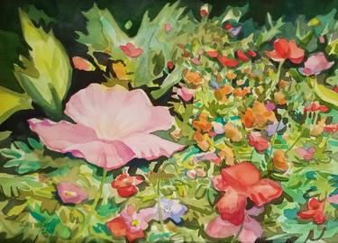 Original Expressionism Floral Paintings by judson newbern