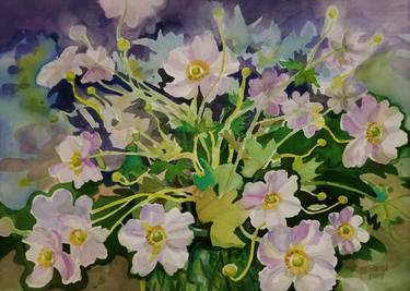 Original Expressionism Floral Paintings by judson newbern