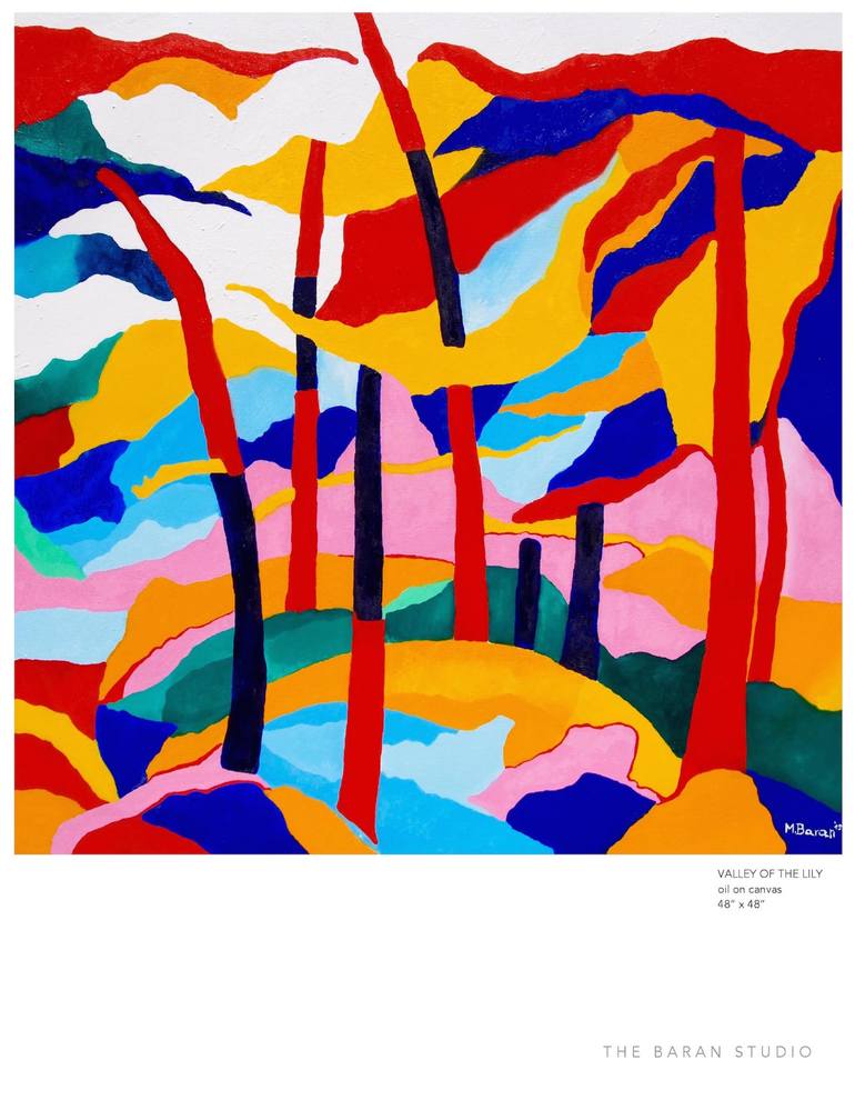 Original Modernism Abstract Painting by Martin Baran