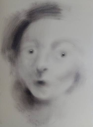 Original Figurative Portrait Drawings by Anetta Piechowska