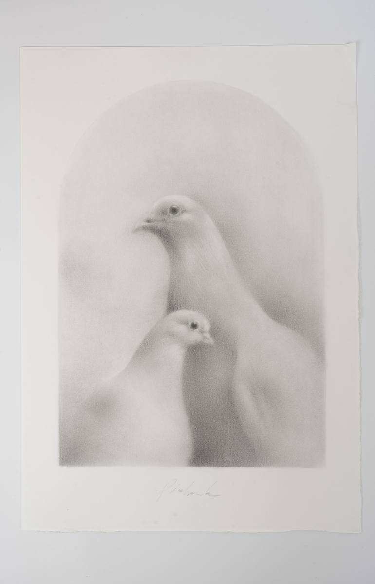 Original Figurative Love Drawing by Anetta Piechowska