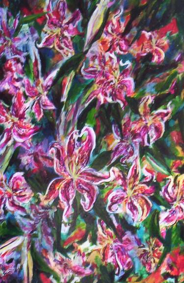 Print of Expressionism Floral Paintings by Candis Flesher-Dodds