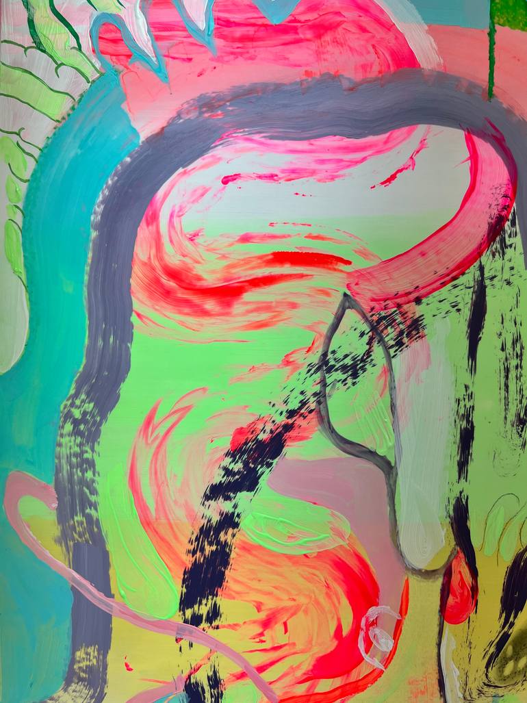 Original Abstract Pop Culture/Celebrity Painting by Eriko Tsogo