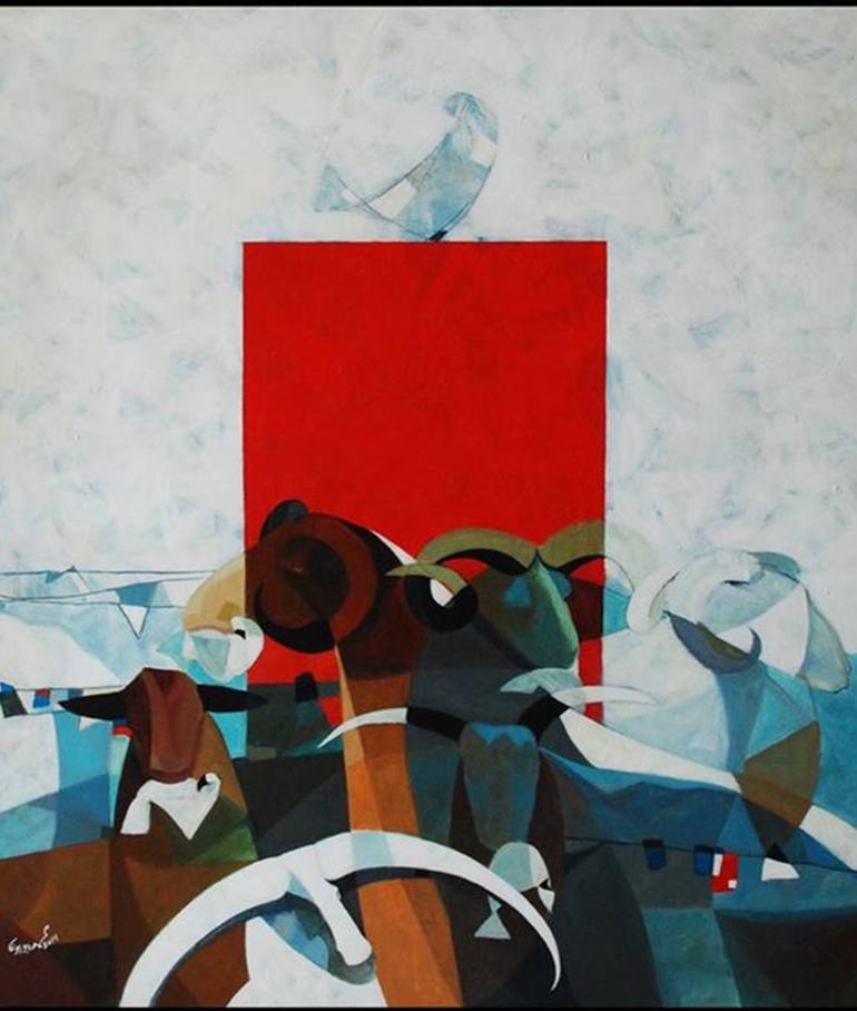 Print of Abstract Expressionism Abstract Painting by Mohamed Abou Elwafa