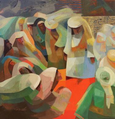 Print of Figurative Abstract Paintings by Mohamed Abou Elwafa