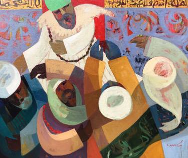 Print of Figurative Abstract Paintings by Mohamed Abou Elwafa