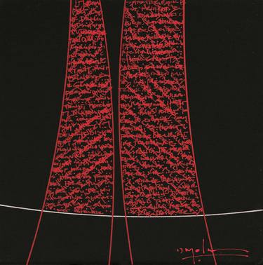 Original Fine Art Abstract Drawings by Marc Olsen