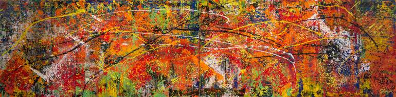 Original Abstract Expressionism Abstract Painting by Spencer Rogers