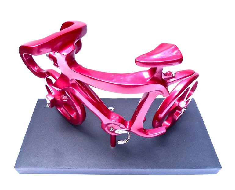 Original Abstract Expressionism Bicycle Sculpture by Ramon Echavarria