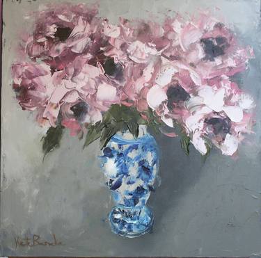 Original Impressionism Floral Paintings by Yvette Beneke