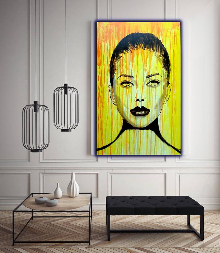 Original Pop Art Abstract Painting by Branisa Beric