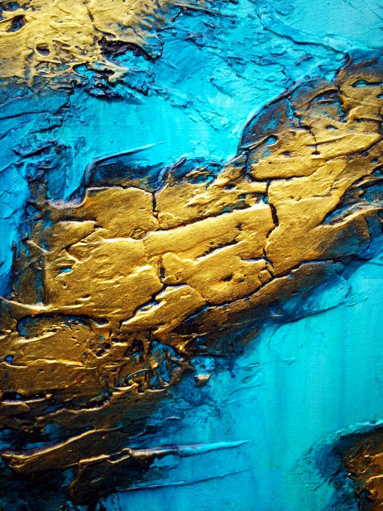 Golden Coast Painting by Branisa Beric Saatchi Art