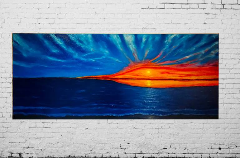 Original Realism Seascape Painting by Branisa Beric