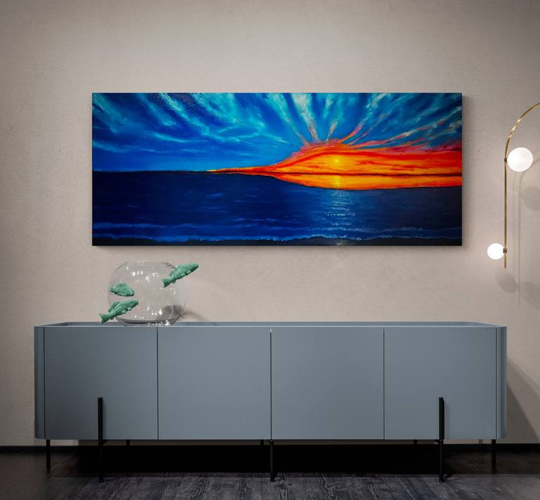 Original Realism Seascape Painting by Branisa Beric