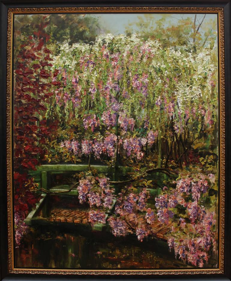 Original Impressionism Nature Painting by Rasa Kluonius