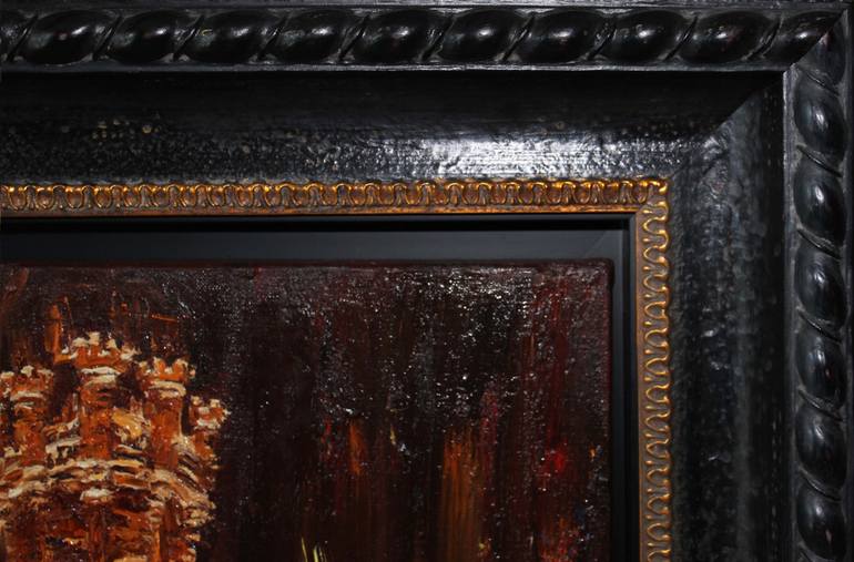 Original Impressionism Architecture Painting by Rasa Kluonius