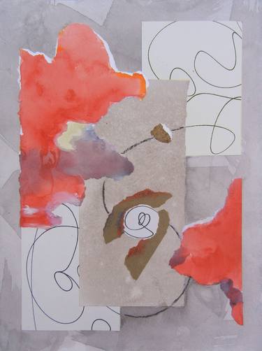 Original Fine Art Abstract Collage by Margaret Hyde