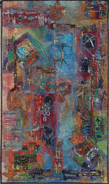 Original Abstract Expressionism Culture Collage by Averil Stuart