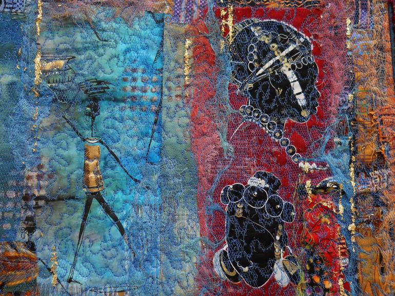 Original Abstract Expressionism Pop Culture/Celebrity Collage by Averil Stuart