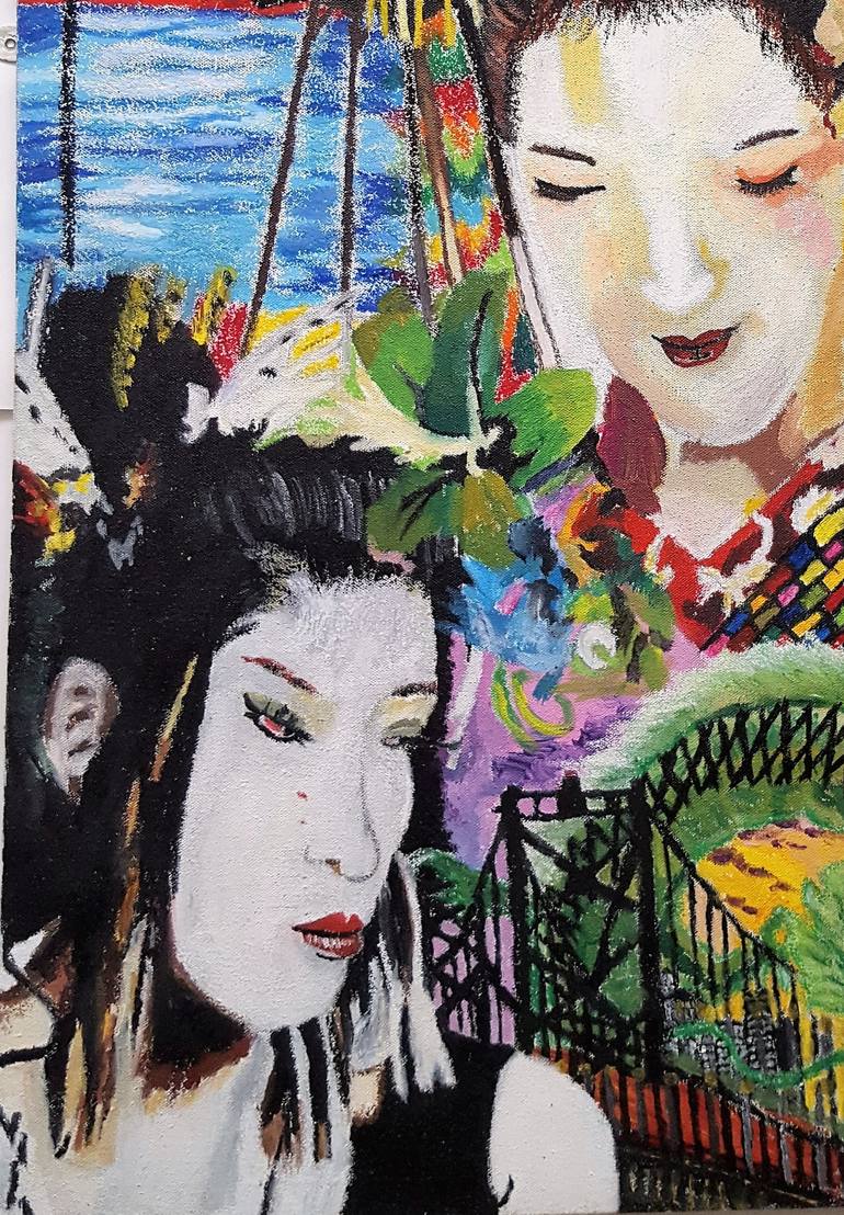 The Story Of A Geisha Painting by Sophie Nelson-Iye | Saatchi Art