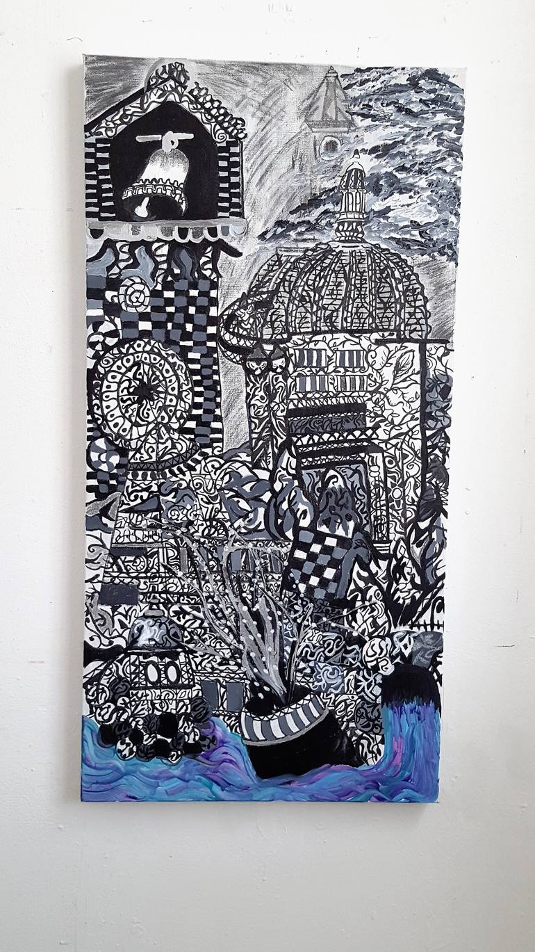 Original Abstract Expressionism Abstract Painting by Sophie Nelson-Iye