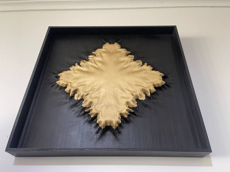 Original Algorithmic Abstract Sculpture by Dimitri Gudgenov