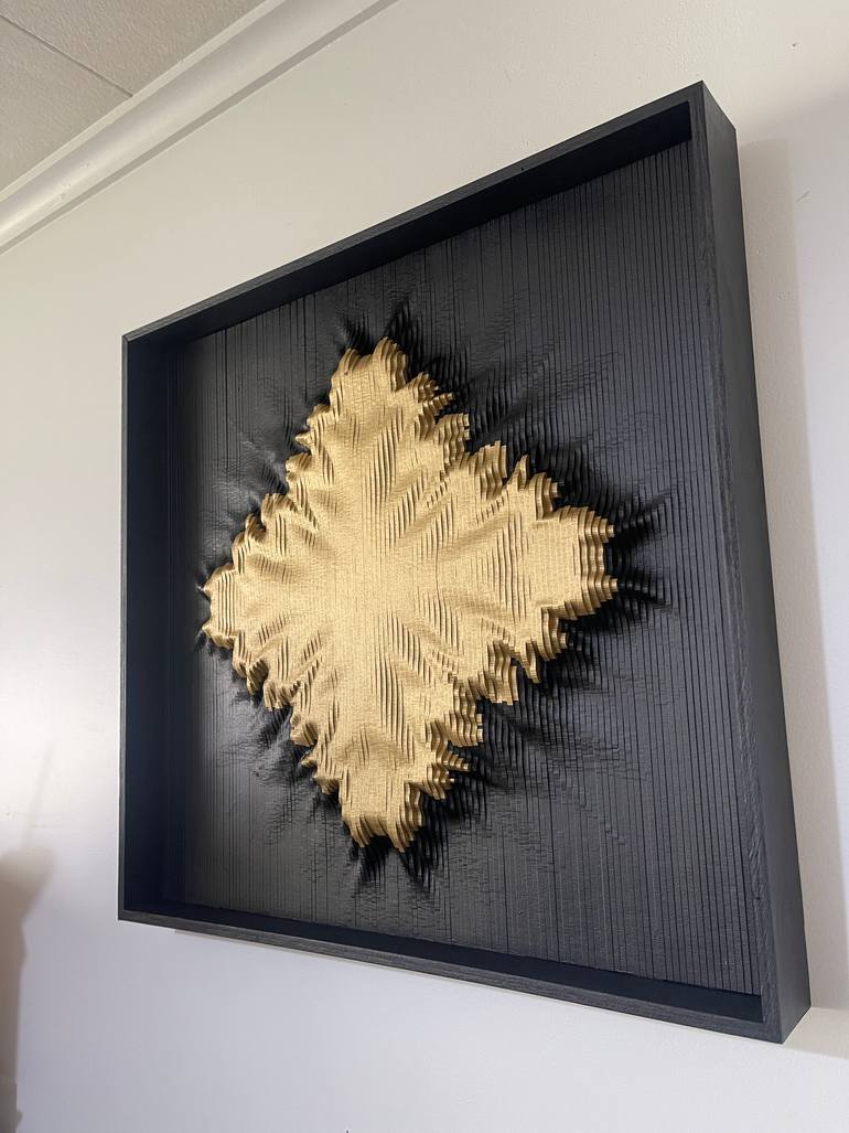 Original Algorithmic Abstract Sculpture by Dimitri Gudgenov