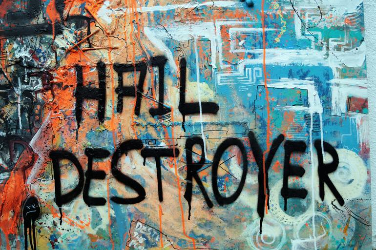 Original Abstract Expressionism Abstract Painting by Captain Fanta