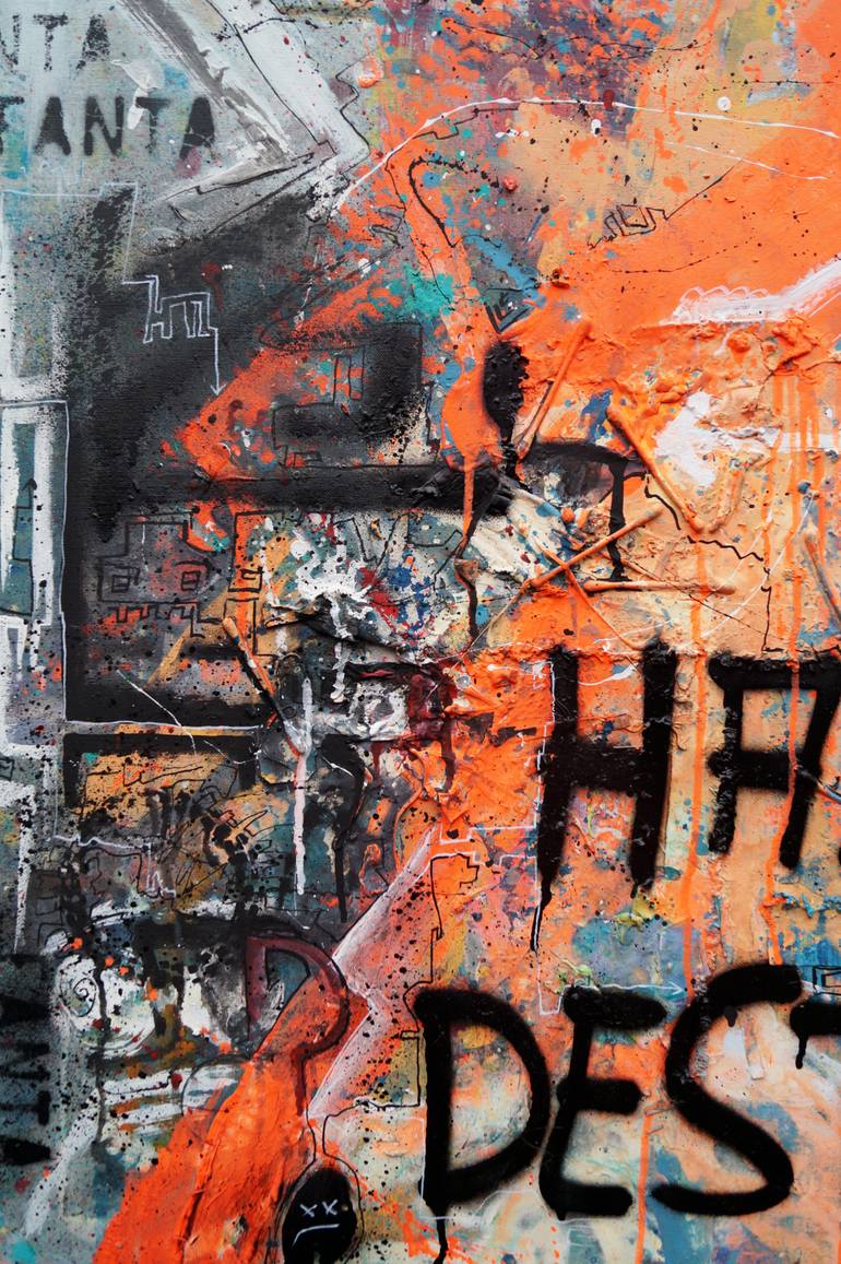 Original Abstract Expressionism Abstract Painting by Captain Fanta