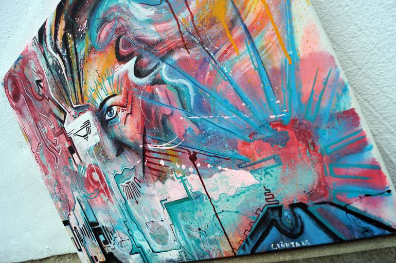 Original Abstract Expressionism Abstract Painting by Captain Fanta