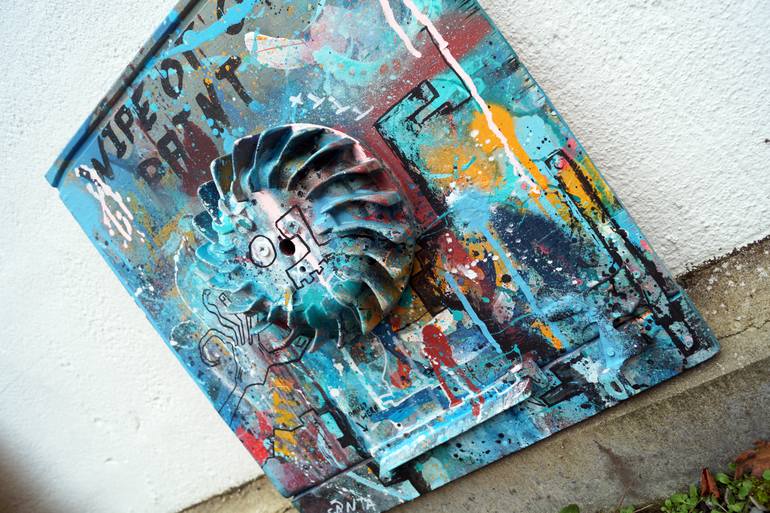 Original Abstract Expressionism Abstract Painting by Captain Fanta