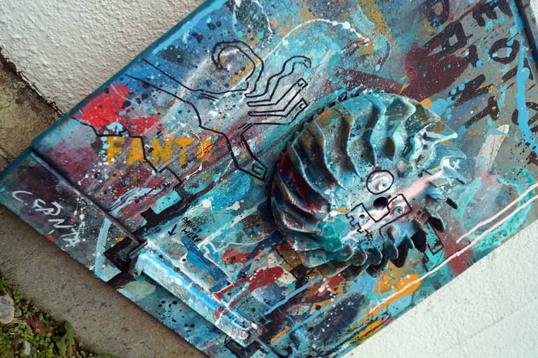 Original Abstract Expressionism Abstract Painting by Captain Fanta